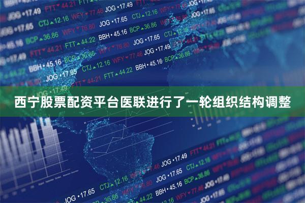 西宁股票配资平台医联进行了一轮组织结构调整